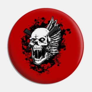 Black Skull Pin