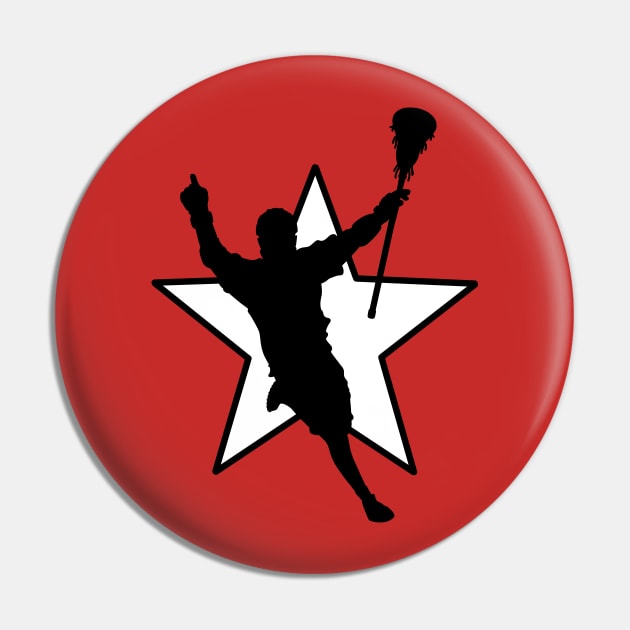 Lacrosse Star Pin by Colonel JD McShiteBurger