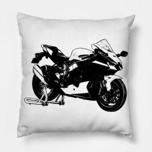 Ninja ZX10R Bike Sketch Art Pillow