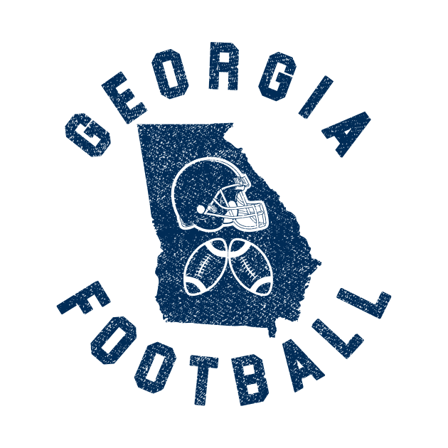 Georgia Vintage Football Helmet For Football Sunday Gameday by cytoplastmaximume