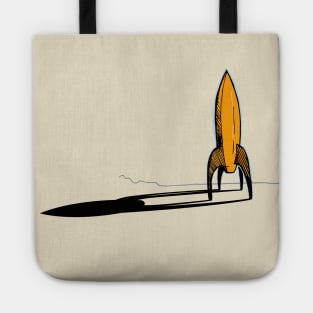 Space Rocket Moon Landing Tote