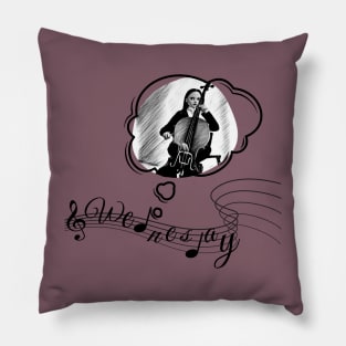 Wednesday addams quotes Pillow