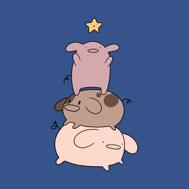 Star and Piggy Pile by saradaboru