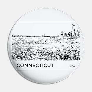 Connecticut USA Pin