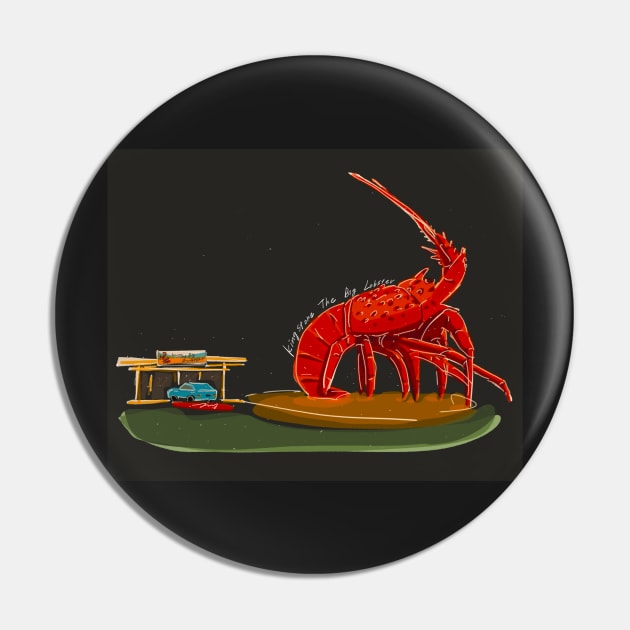 Kingston the big lobster Pin by Aaartistlife