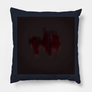 "Subtle Intricacies - A Mesmerizing and Dark Display of Abstract Forms" Dark Abstract Contemporary Pillow