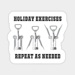 Holiday Exercises Magnet