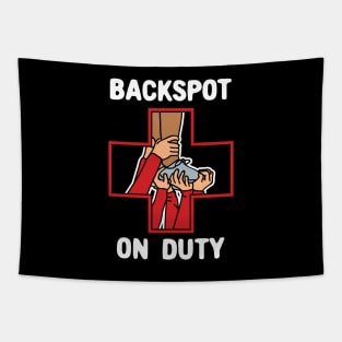 Backspot On Duty Tapestry