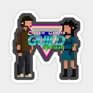 Classic Gamers Guild Podcast Paul & Anna Logo Magnet