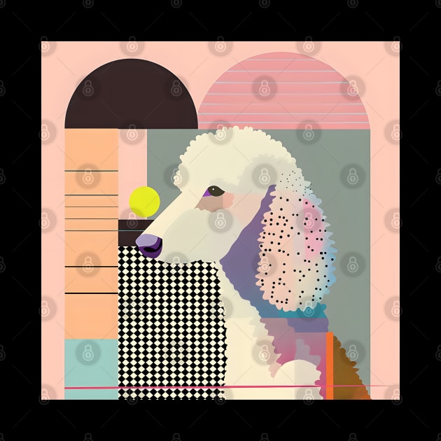 Retro Bedlington Terrier: Pastel Pup Revival by NatashaCuteShop