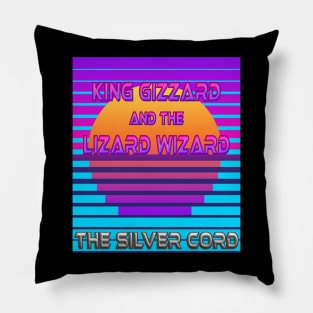 King Gizzard and the Lizard Wizard - Synthwave Aesthetic Pillow