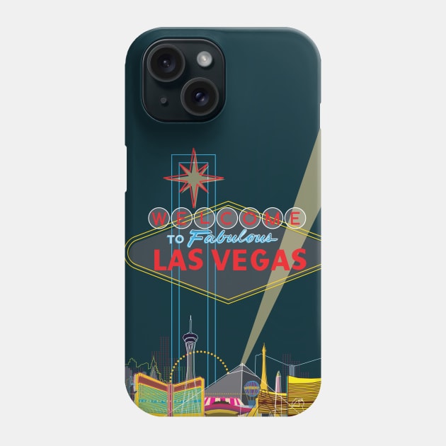 Las Vegas Phone Case by Sauher