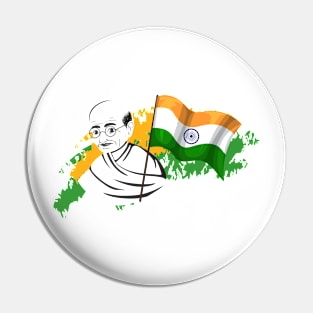 gandhi jayanti || Mahathma gandhi || "back" Pin