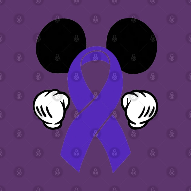 Mouse Ears Awareness ribbon (Purple) by CaitlynConnor