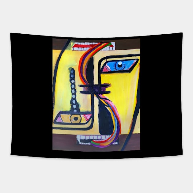 The Eye's On The Money, Tote, Pin, Mask Tapestry by DeniseMorgan