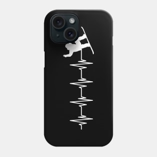 Snowboarding Heartbeat w Phone Case