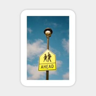 People Ahead (on Kodak Portra 400) Magnet