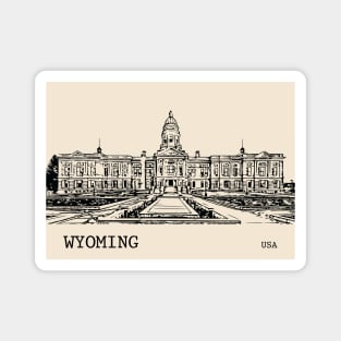 Wyoming State USA Magnet