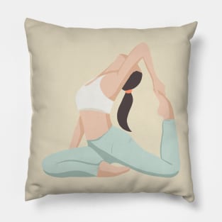 Pilates instructor doing yoga and meditation Pillow