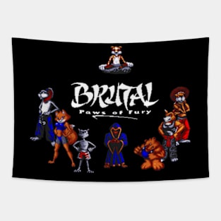 Brutal Paws Tapestry