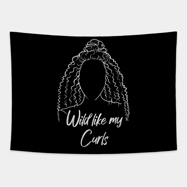 Wild like my Curls Tapestry by T-shirtlifestyle