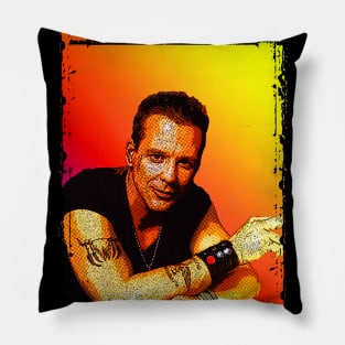 Mickey Rourke pop art Pillow