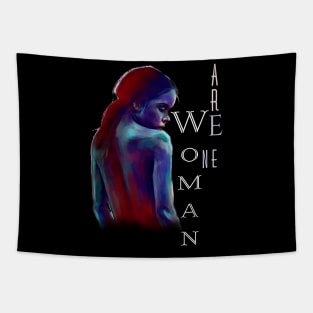 We Are Women/One | Women Empowerment Black Tapestry