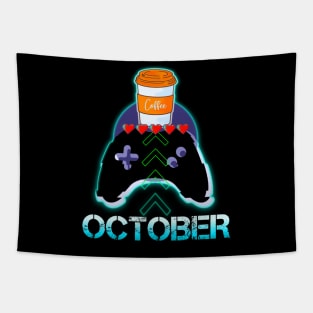 October Coffee Gamer Tapestry