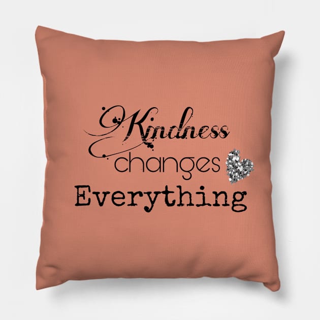 Quotes kindness Pillow by buainart