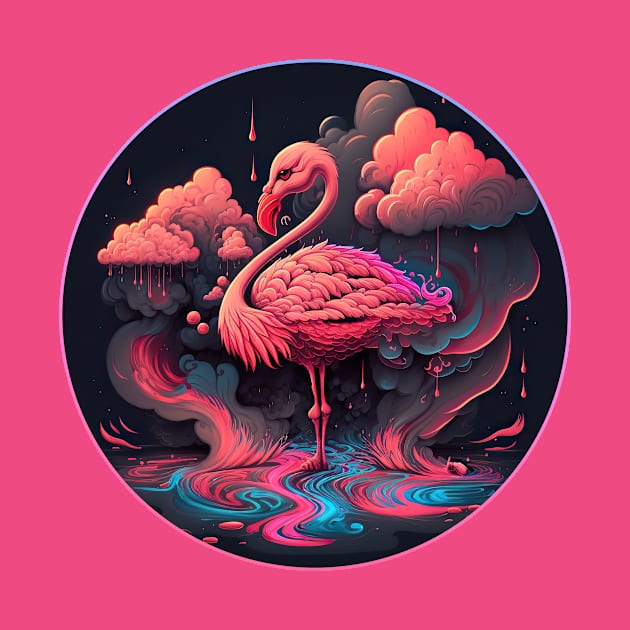 Pink Flamingo by wumples