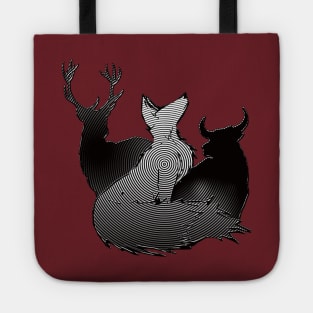 Mesmerizing Stag, Vixen, and Bull design Tote