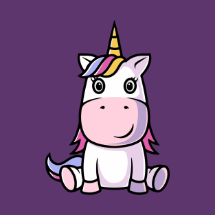 Cute Unicorn Smiling T-Shirt