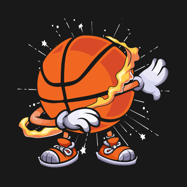 Funny Dabbing Basketball T-Shirt Basketball Player Gifts For Boys Girls Men And Women by paynegabriel