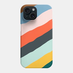 Orange Blue Green Yellow Pink Background Aesthetic Style Phone Case