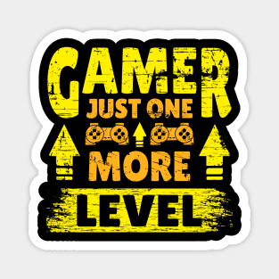 Just One More Level Funny Gamer Gift Magnet