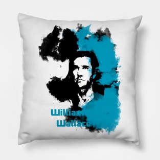 William Wallace blue Pillow