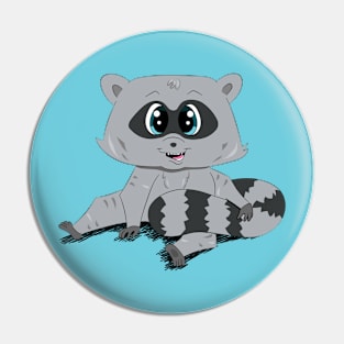 Racky Raccoon Pin