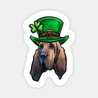 St Patricks Day Bloodhound Magnet