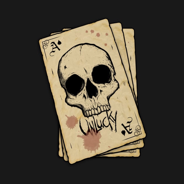 Unlucky Ace of Spades T-Shirt by UnluckyDevil