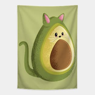 Avocado Cat Tapestry