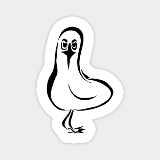 Sassy Seagull Sketch with Attitude Magnet