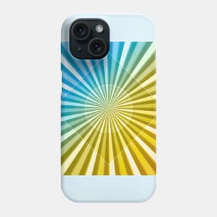 Flash gold and blue Phone Case