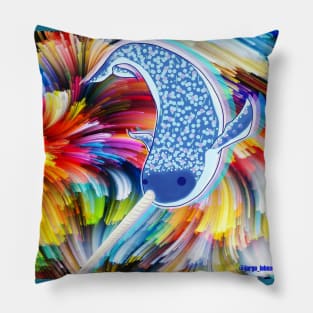 Narwhal the whale ecopop Pillow