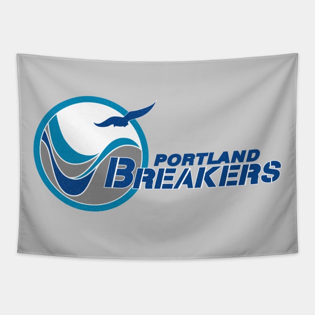 Retro Portland Breakers USFL Football 1985 Tapestry by LocalZonly