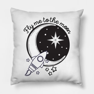 Fly me to the Moon Pillow