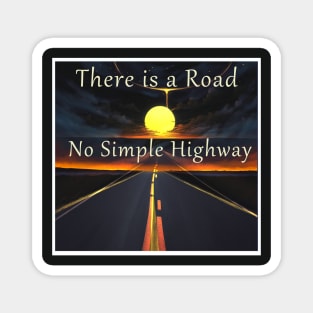 There is a Road No Simple Highway Grateful Dead Ripple Magnet