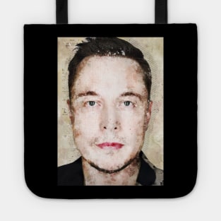 Elon Musk Watercolor Tote