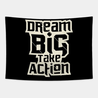 Dream Big Take Action Motivation Tapestry