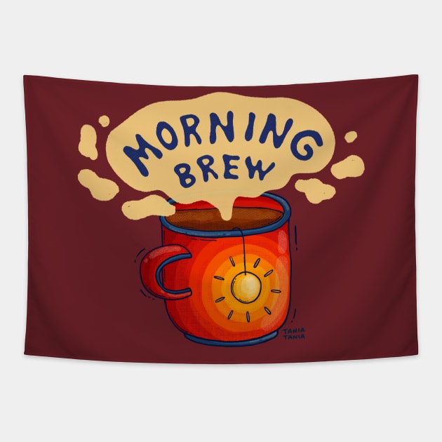 Morning Brew Tapestry by Tania Tania