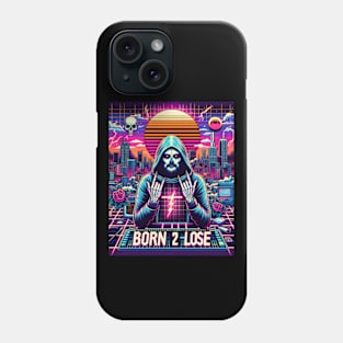 cyberpunk trippy born 2 lose Phone Case